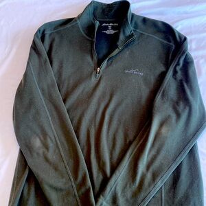 Men’s Eddie Bauer Dark Green Quarter Zip XL Tall